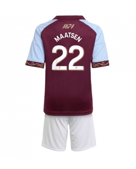 Billige Fotballdrakt Aston Villa Ian Maatsen #22 Replika Hjemmedraktsett Barn 2025-26 Kortermet (med bukser)